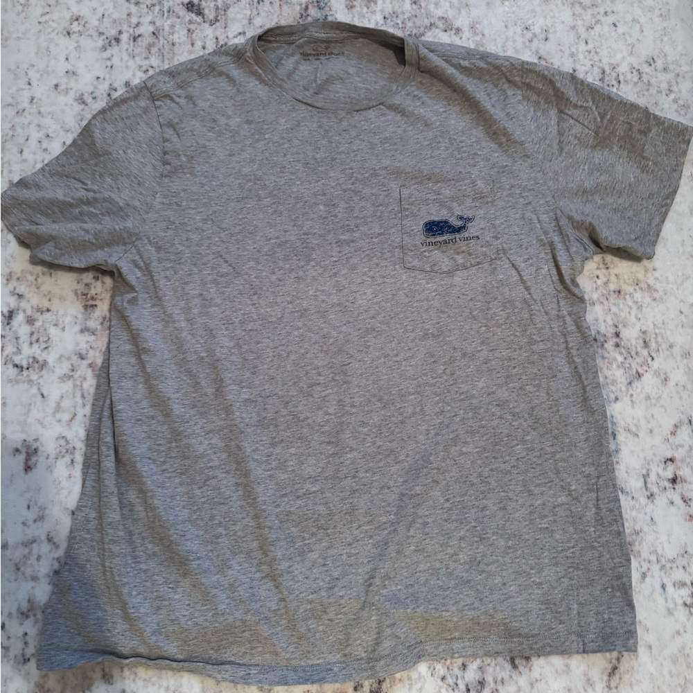 Vineyard Vines Heather Gray L Men's Tee